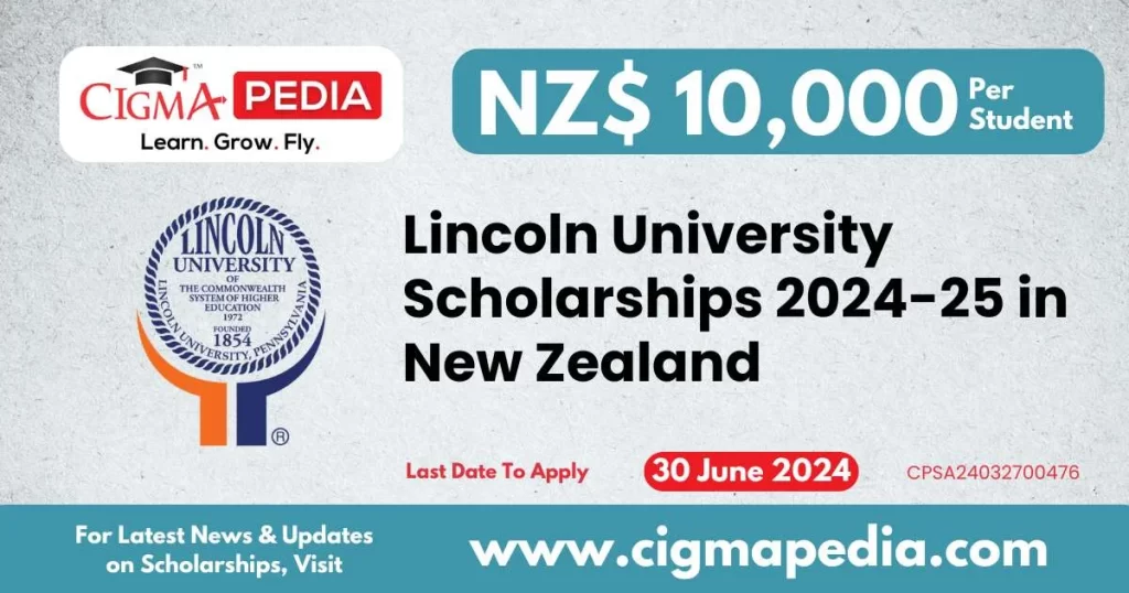 Lincoln University Scholarships 2024-25 in New Zealand