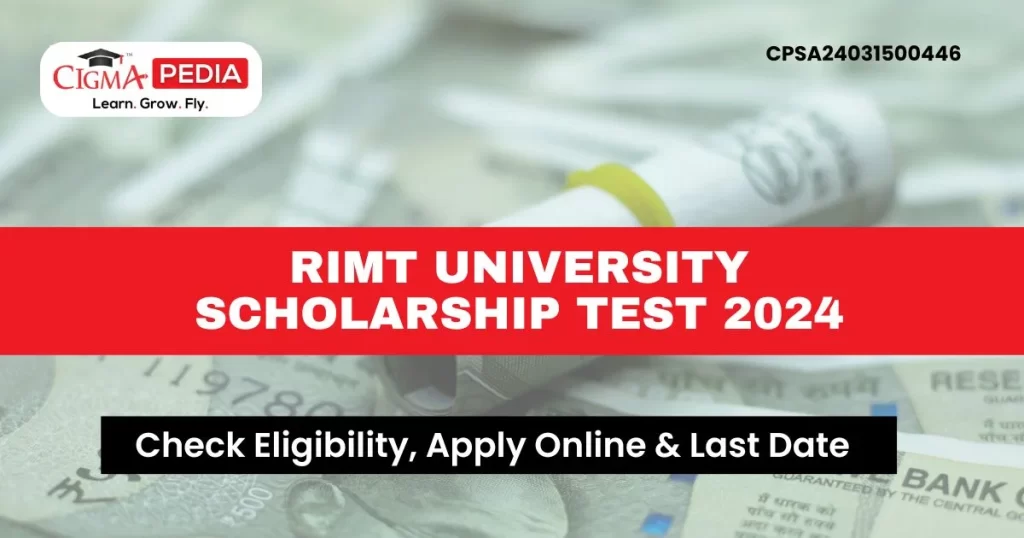 RIMT University Scholarship Test 2024 for UG & PG Students