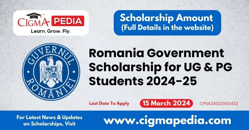 Romania Government Scholarship for UG and PG Students 202425 Last