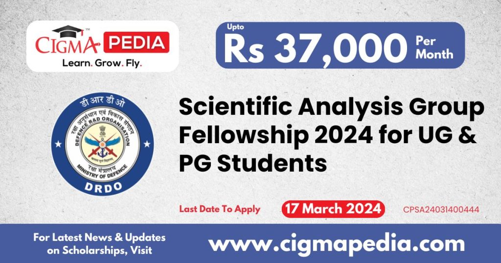 Scientific Analysis Group Fellowship 2024