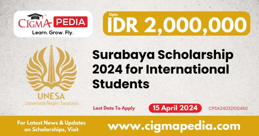 Surabaya Scholarship 2024 for International Students