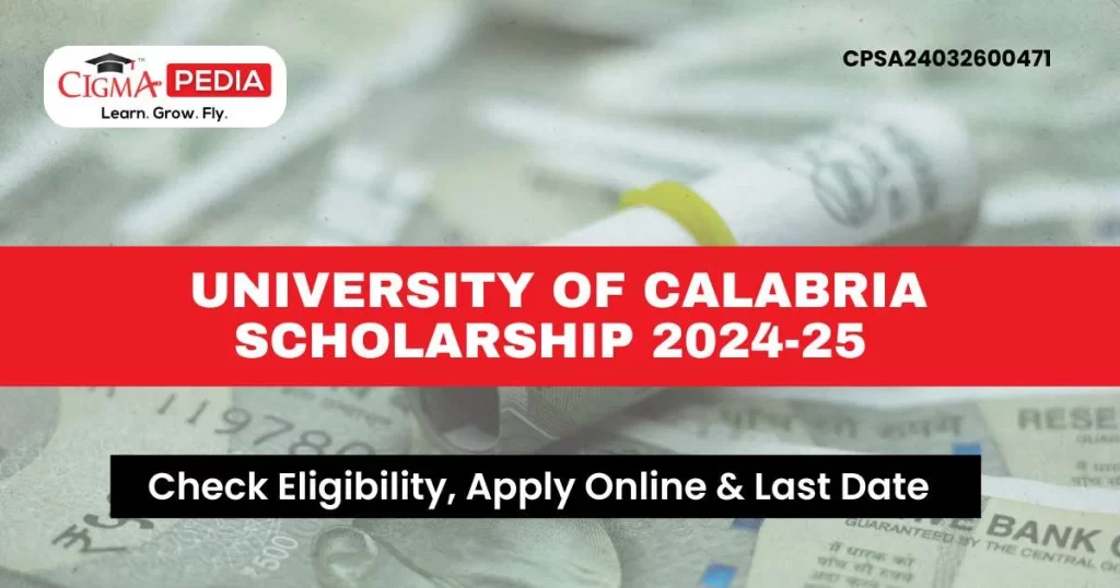 University of Calabria Scholarship 2024-25
