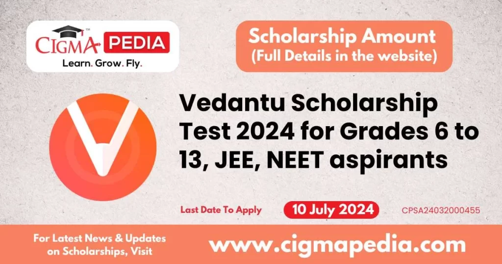 Vedantu Scholarship Test 2024