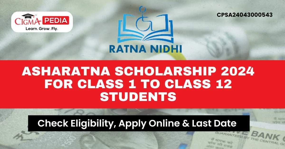 AshaRatna Scholarship 2024 for Class 1 to Class 12 Students