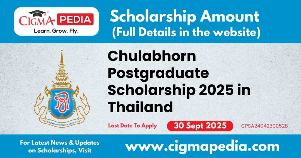 Chulabhorn Postgraduate Scholarship