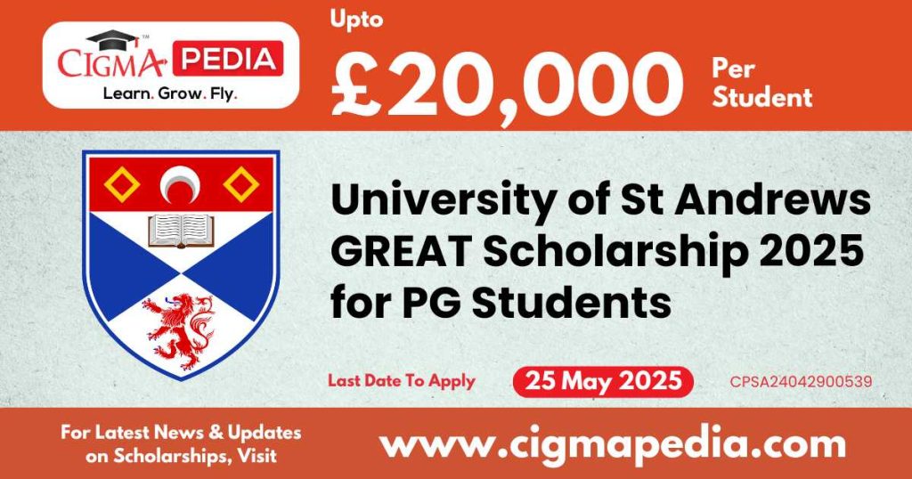 University of St Andrews GREAT Scholarship