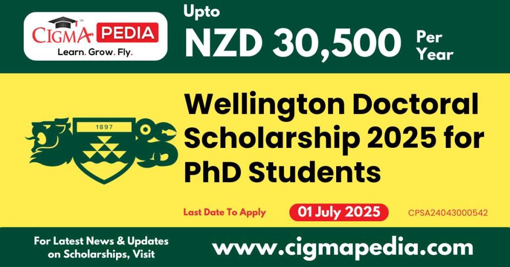 Wellington Doctoral Scholarship
