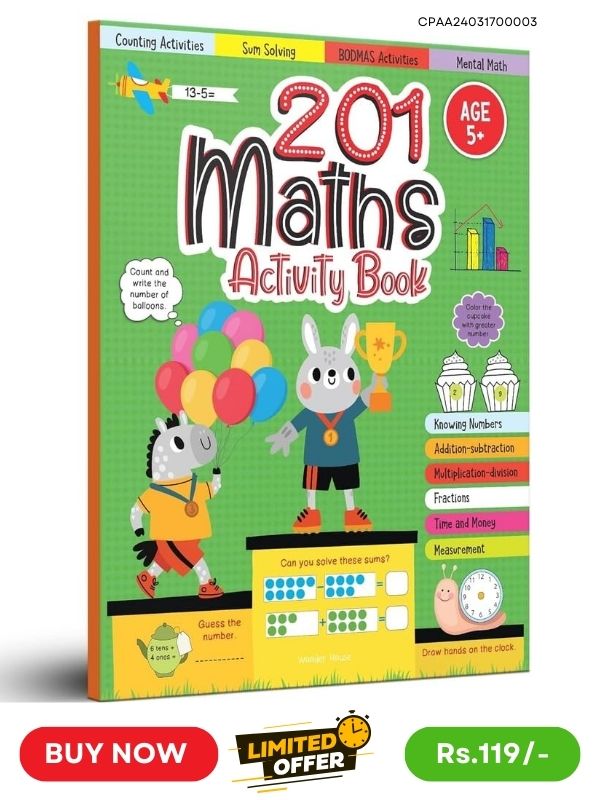 201 Math Activity Book CIGMA Pedia Amazon Link