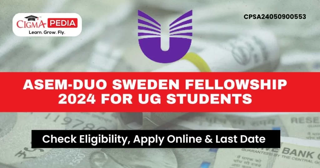 ASEM-DUO Sweden Fellowship 2024 for UG Students