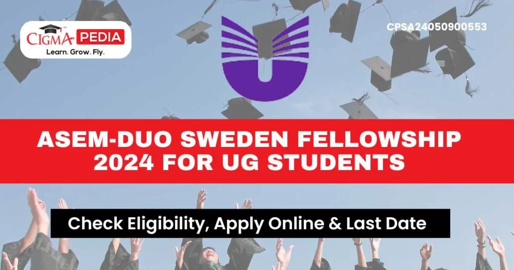 ASEM-DUO Sweden Fellowship 2024 for UG Students