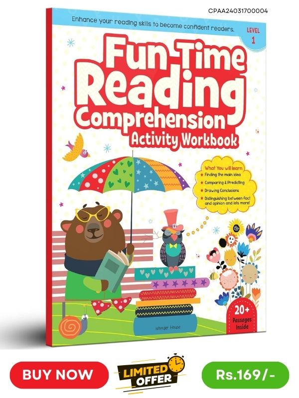 Fun Time Reading Comprehension Activity Work Book CIGMA Pedia Amazon Link