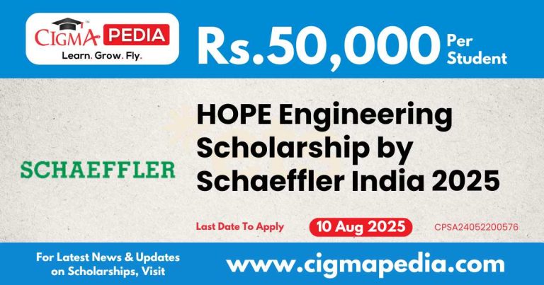 HOPE Engineering Scholarship by Schaeffler India