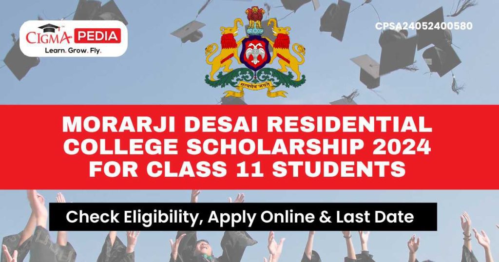 Morarji Desai Residential College Scholarship 2024 for Class 11 Students (2)