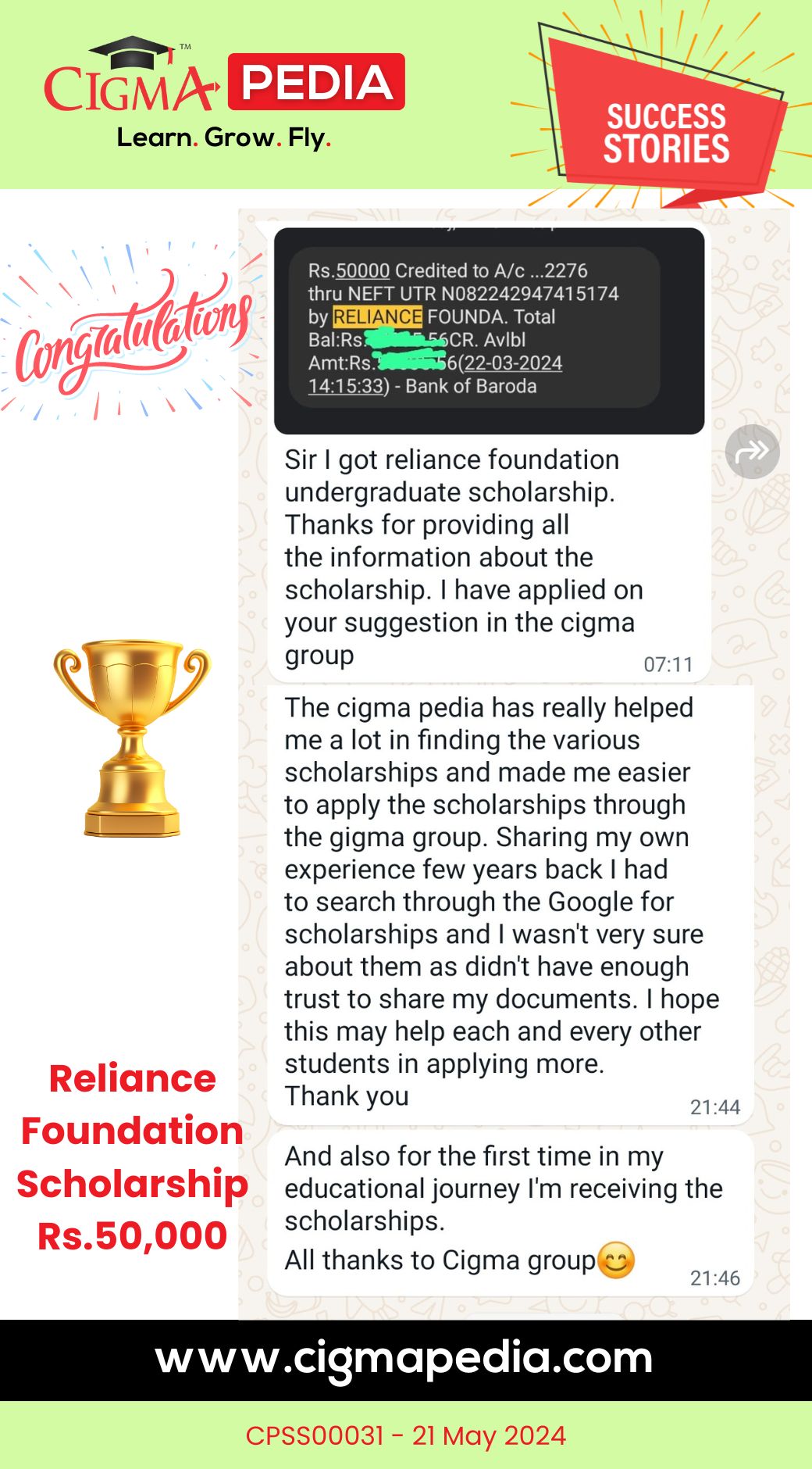 Success Stories - CIGMA Pedia