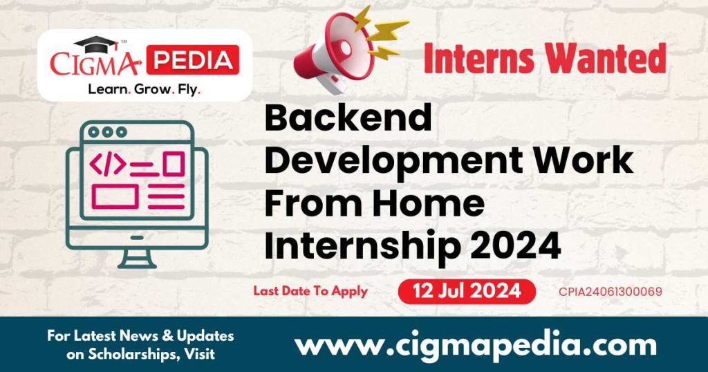 Back End Developmet internship