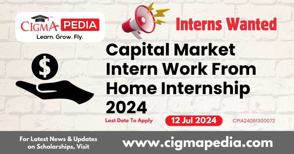 Capital Market work from home internship