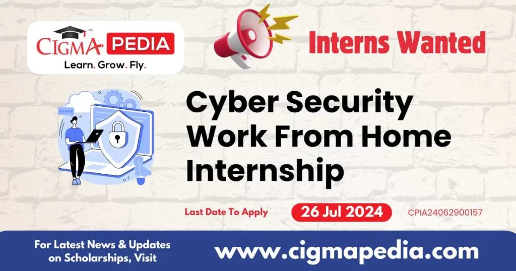 Cyber Security Work From Home Internship by Shiv Gorakh Infosystems Private Limited 2024