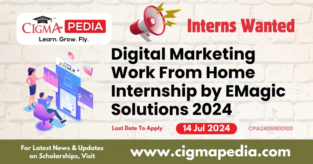 Digital Marketing Work From Home Internship by EMagic Solutions 2024