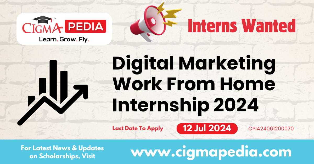 Digital Marketing Work From Home Internship 2024 How to Apply for