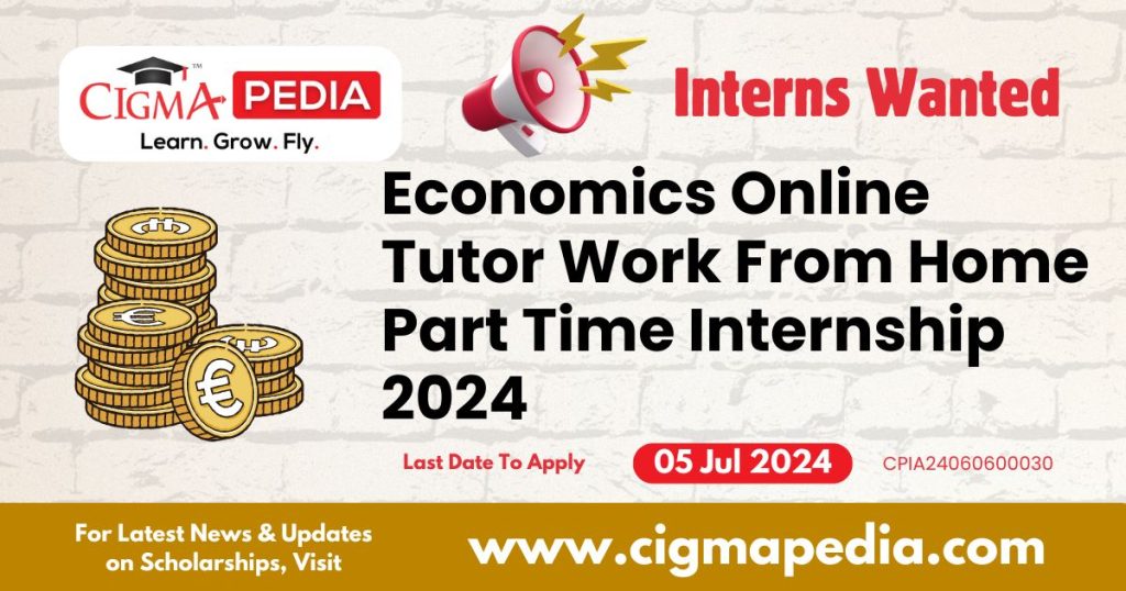 Economics Online Tutor Work From Home Part Time Internship