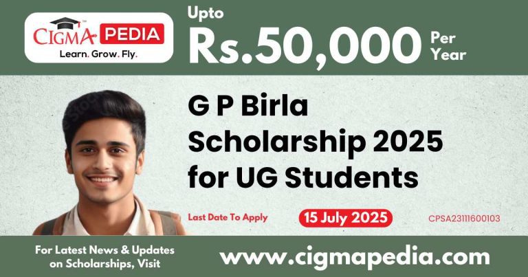G P Birla Scholarship