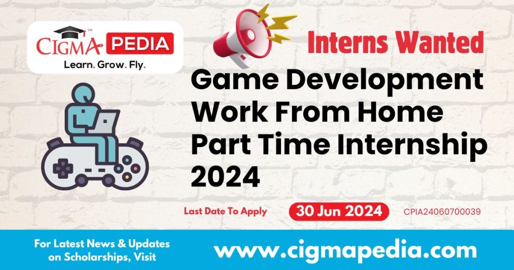 Game Development Work from Home Internship