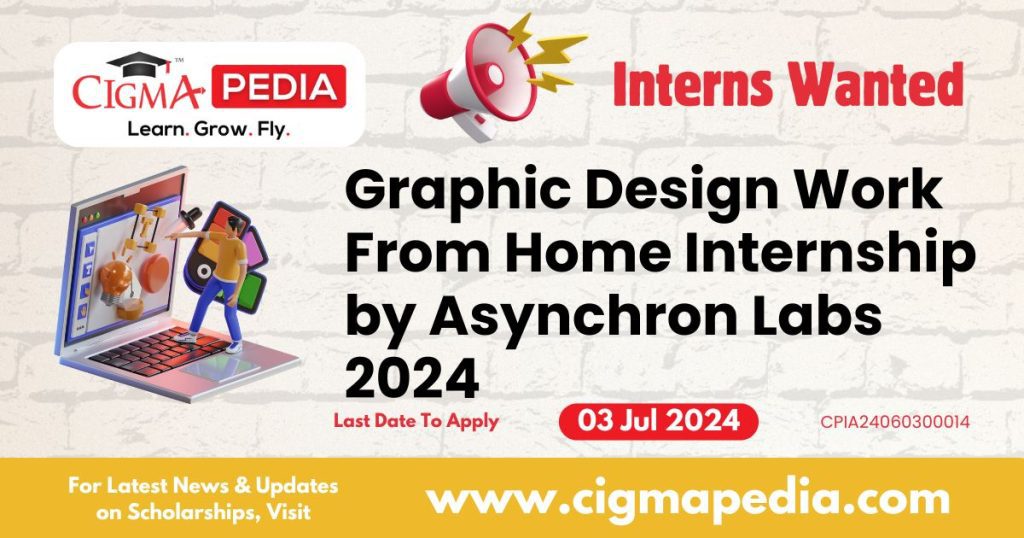 Graphic Design work from home internship 2024