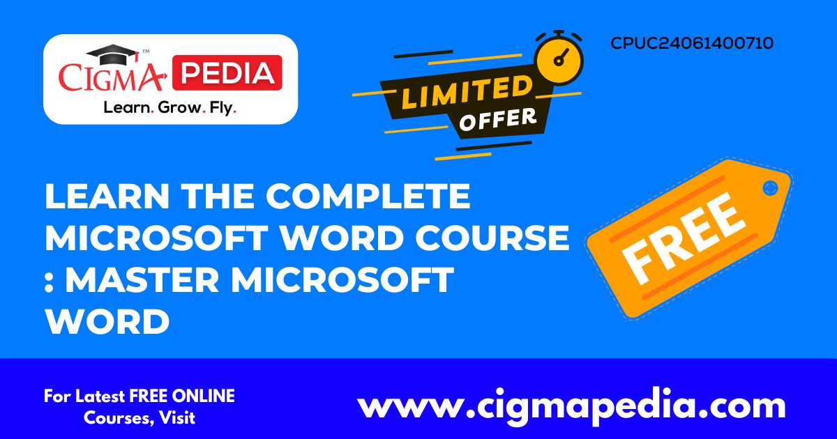 Learn The Complete Microsoft Word Course : Master Microsoft Word (Free ...