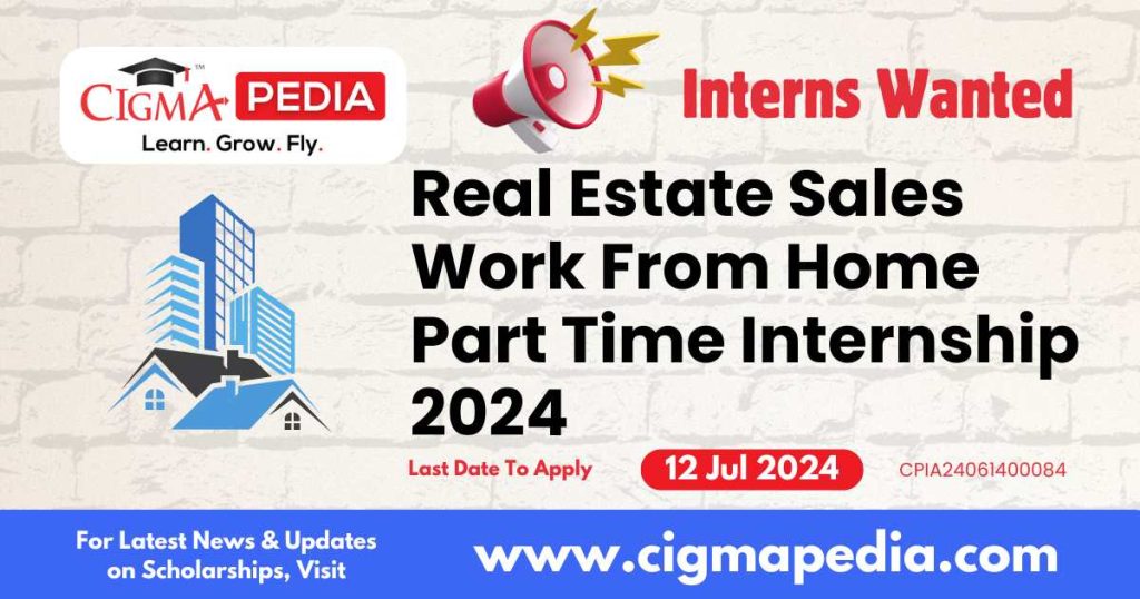 Real Estate Sales Work from home internship