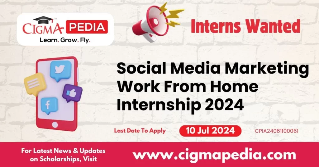 Social Media Marketing Work From Home Internship