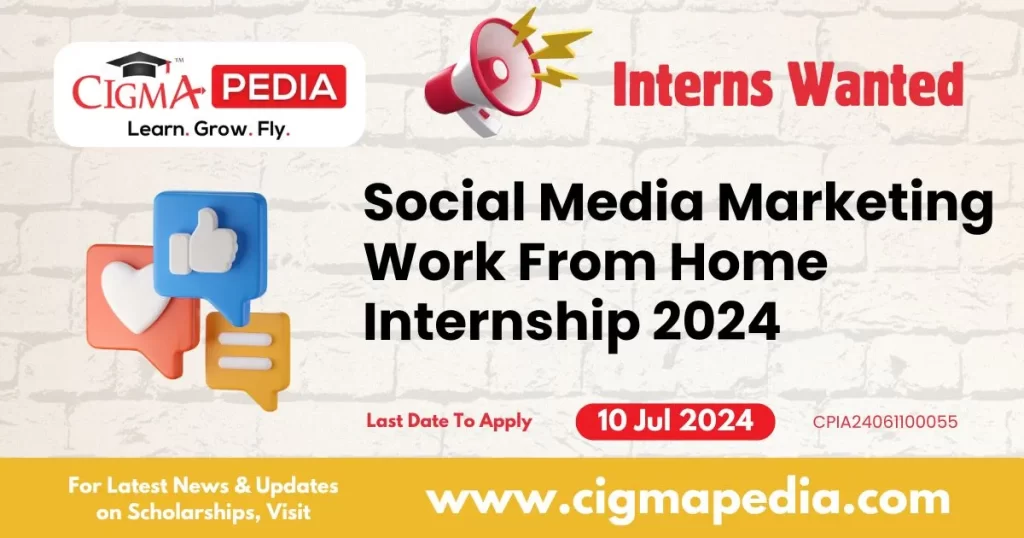 Social Media Marketing Work From Home Internship