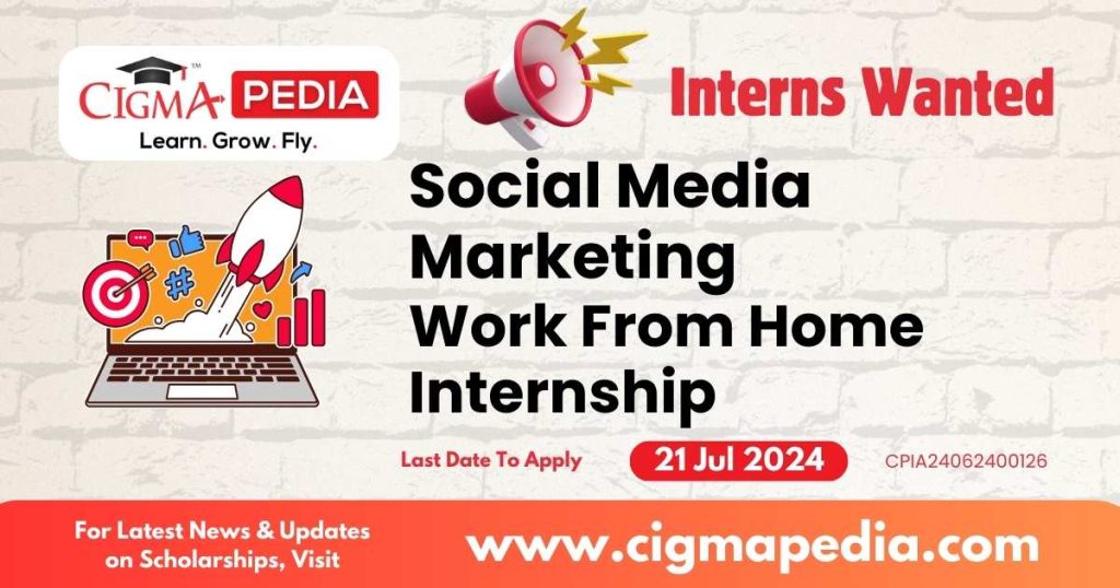 Social Media Marketing Work From Home Internship by Vidhyashala 2024