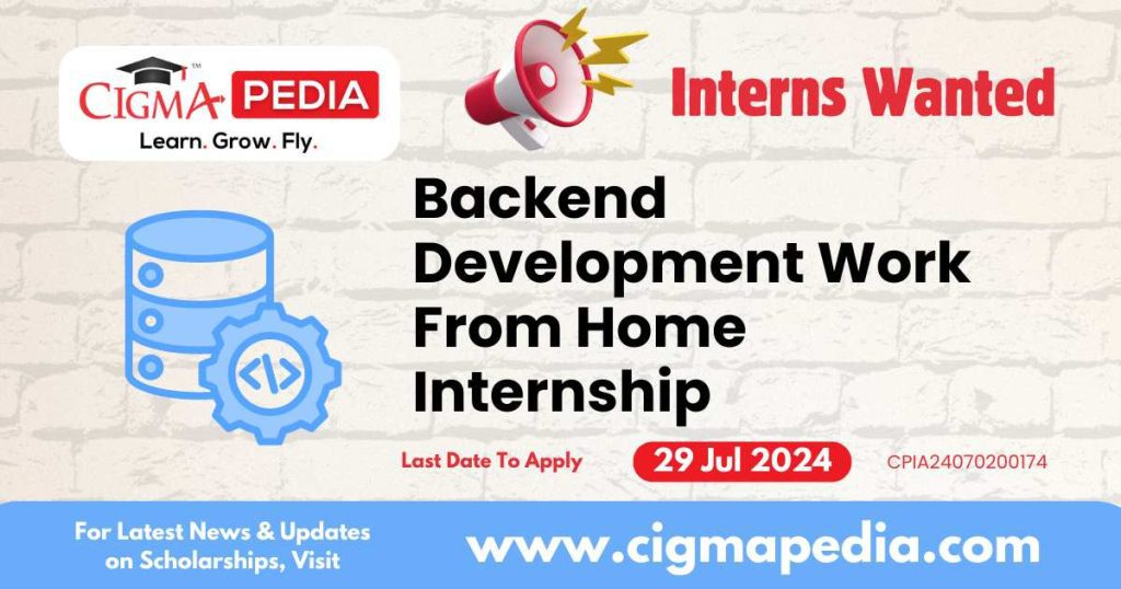 Backend Development Work From Home Internship by QuadB Tech 2024