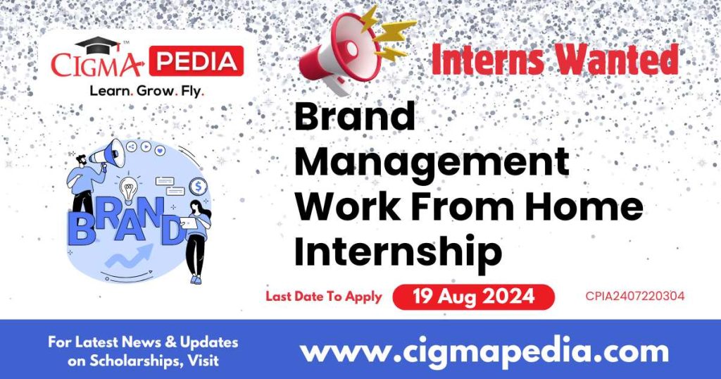 Brand Management Work From Home Internship by Conversely 2024