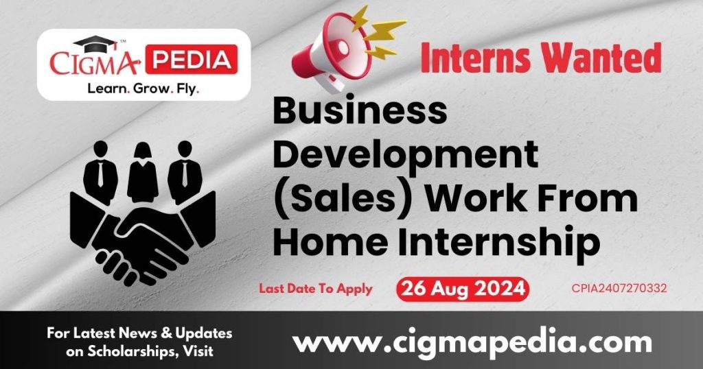 Business Development (Sales) Work From Home Internship by Clutch The Close 2024