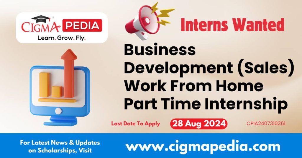 Business Development (Sales) Work From Home Part Time Internship by ShikshaGurus 2024