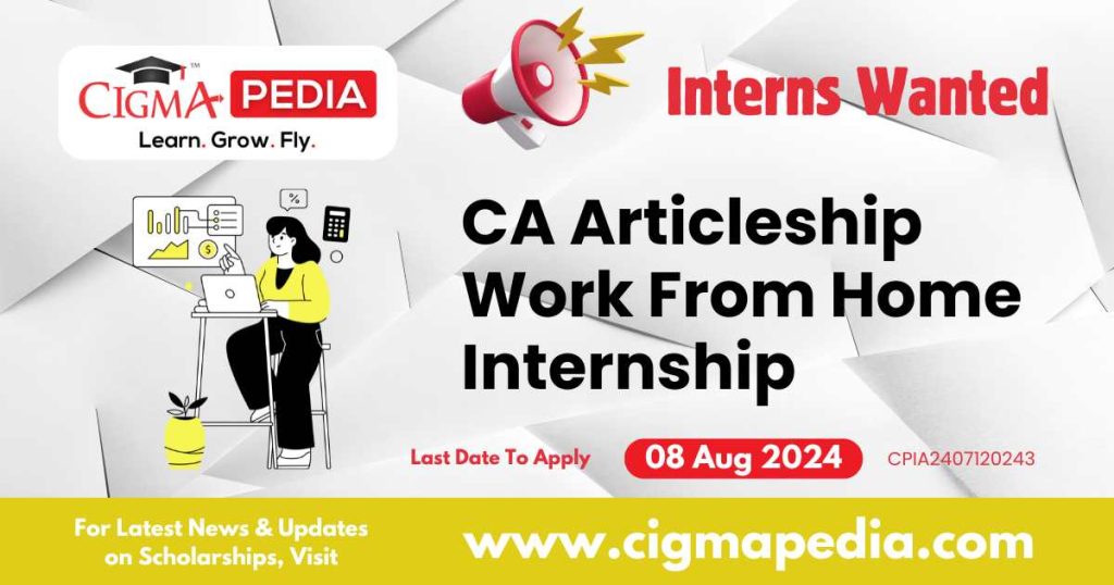 CA Articleship Work From Home Internship by MOHIT MAKHIJA & ASSOCIATES