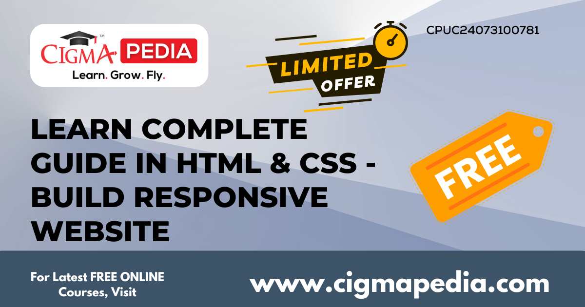 Learn Complete Guide in HTML and CSS - Build Responsive Website (Free ...