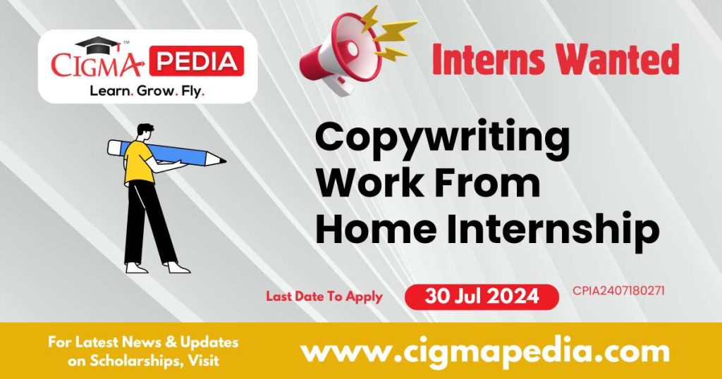 Copywriting Work From Home Internship by Malrio India Private Limited 2024