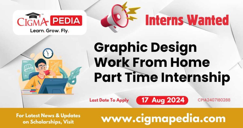 Graphic Design Work From Home Part Time Internship by Eduminatti