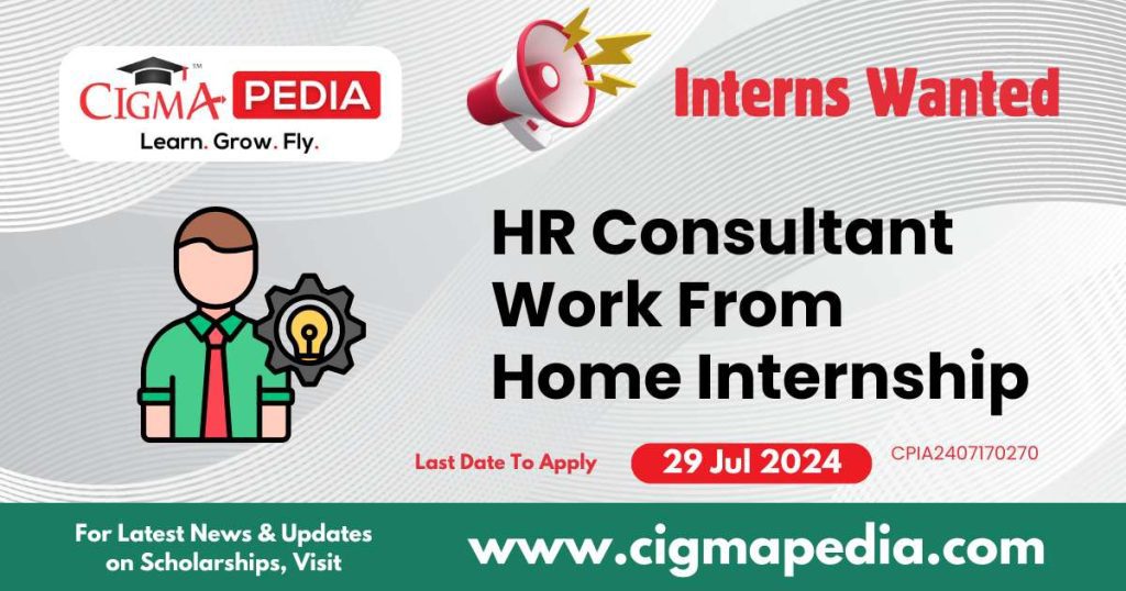 HR Consultant Work From Home Internship by TeamLease Services 2024