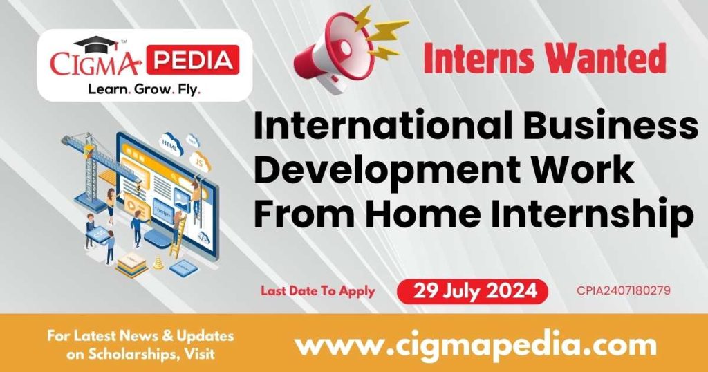 International Business Development Work From Home Internship by Ampexcel Technologies