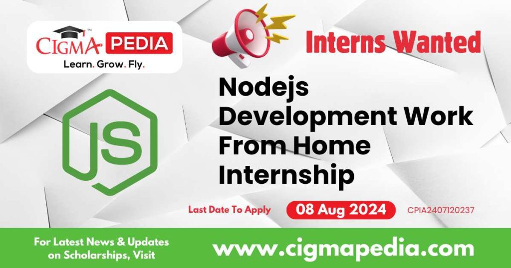 Nodejs Development Work From Home Internship by JanBask Consulting Private Limited 2024