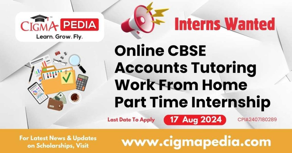 Online CBSE Accounts Tutoring Work From Home Part Time Internship by Narigiri's Connect To Universe Private Limited