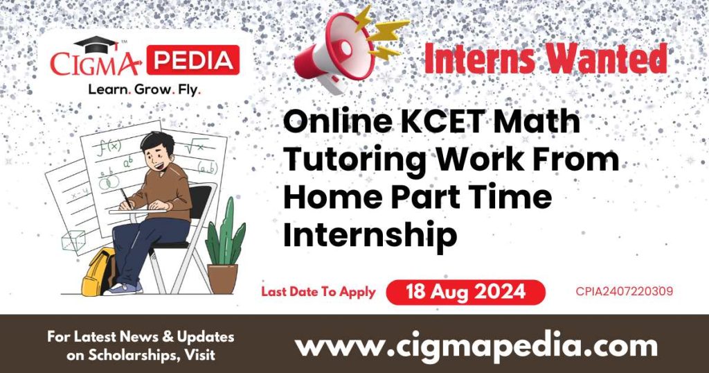 Online KCET Math Tutoring Work From Home Part Time Internship by Narigiri's Connect To Universe Private Limited