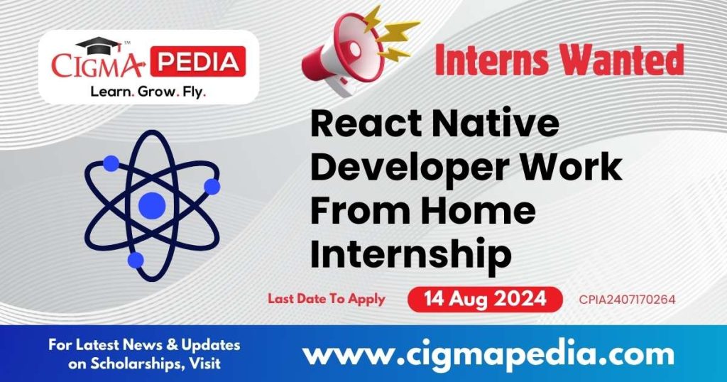 React Native Developer Work From Home Internship by Blackcoffer 2024