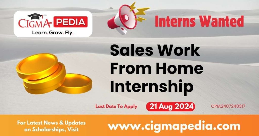 Sales Work From Home Internship by Arcatron Mobility Private Limited 2024