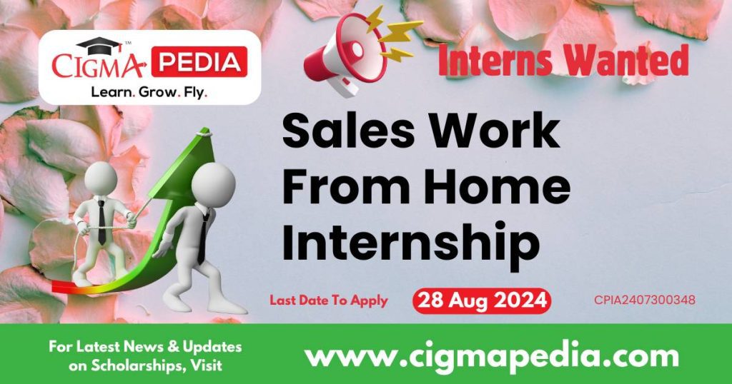 Sales Work From Home Internship by Joy Kapadia 2024