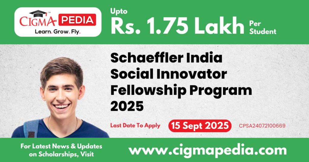 Schaeffler India Social Innovator Fellowship Program
