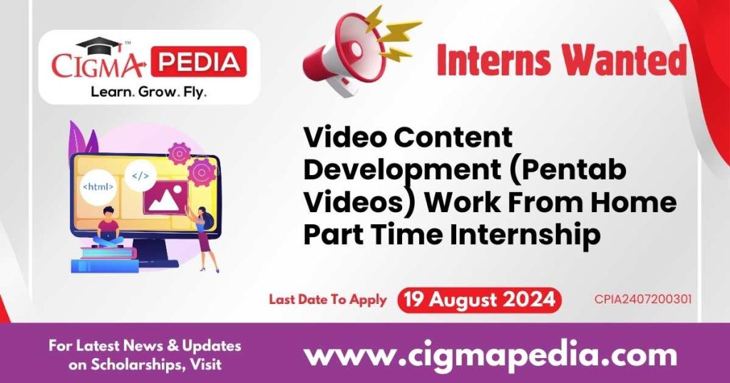 Video Content Development (Pentab Videos) Work From Home Part Time Internship by Rancike Learning